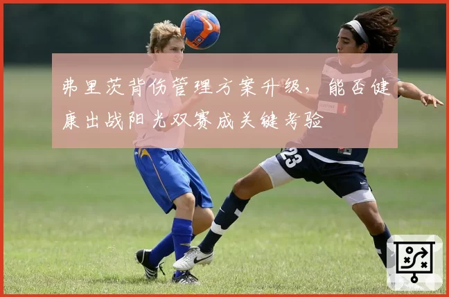 弗里茨背伤管理方案升级，能否健康出战阳光双赛成关键考验